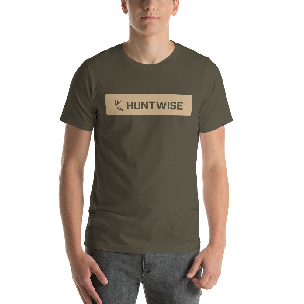 HuntWise Logo T-Shirt | Army/Tan